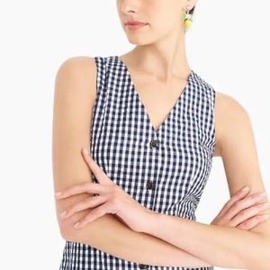 Gingham button dress